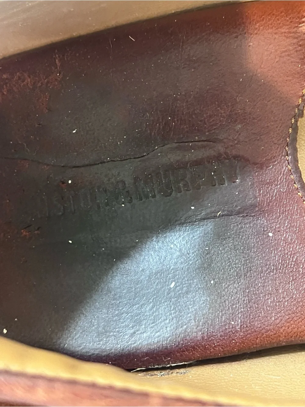 Johnston & Murphy Sheepskin Chestnut Brown Butter Soft Leather Loafers RL